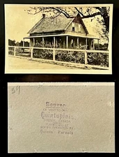1935 Real Photo of Dionne Quints Birth Home / Sold as Souvenir at Parents' Booth