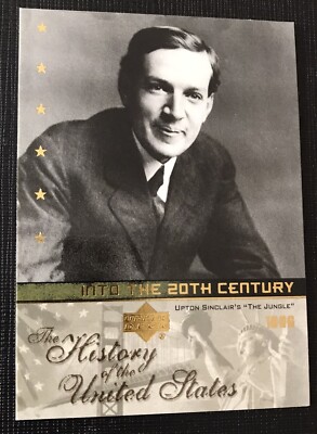 Upton Sinclair The Jungle Upper Deck   Collector card