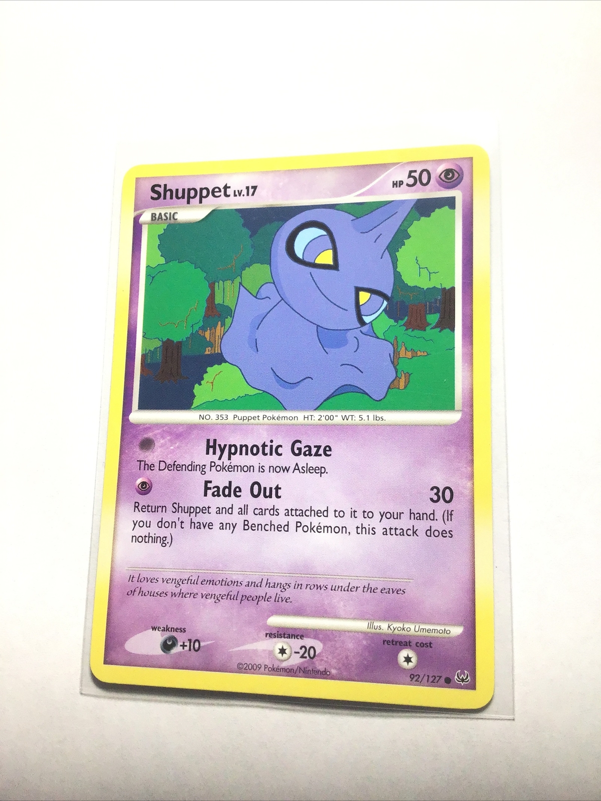 SHUPPET - 92/127 - Platinum - Pokemon Card - LP