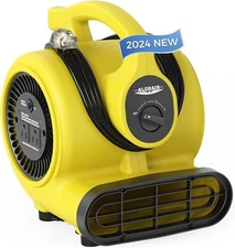 ALORAIR 600CFM Air Blower Fan Wet Carpet Drying 3 Speed 5 Adjus for Water Damage