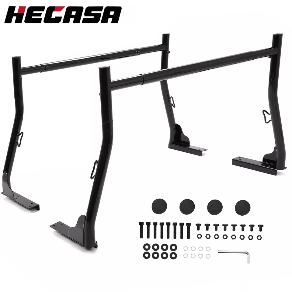 Adjustable Pickup Truck Ladder Rack Bed 800lbs Capacity Adjustable Heavy Duty - Imagem 2 de 4