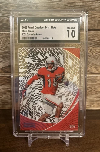 2023 Chronicles Draft Picks Clear Vision #21 Davante Adams CGC 10 Gem Mint