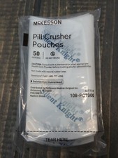 NEW SEALED - McKESSON Pill Crusher Pouches 108-PC1000 Bag of 50 -