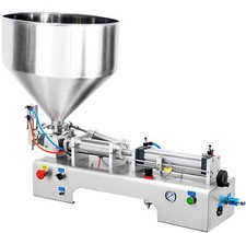 80L Hopper Liquid Filling Machine 1000-5000ml Horizontal Bottle Filler Stainless