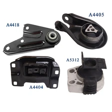 4pcs Engine Motor + Transmission Mount for 2004-2009 Mazda 3 l4 2.0L 2.3L