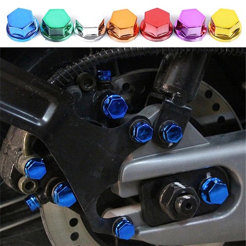 Kit de cubierta de tapas de perno atornillado de plástico cromado universal de 30 piezas de plástico para motocicleta - Imagen 7 de 24