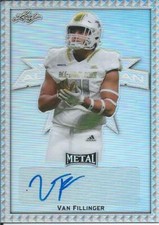 2020 Leaf Metal All-American Bowl Football VAN FILLINGER Autograph 34/50