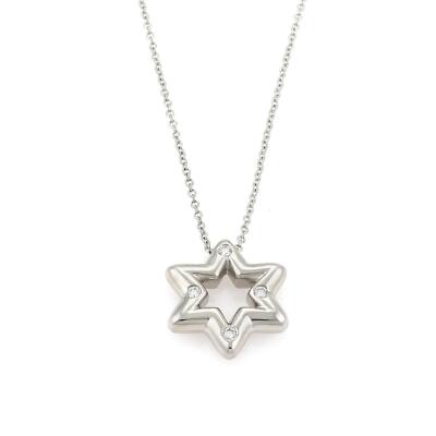 Tiffany & Co. Diamond Platinum Star Necklace | eBay