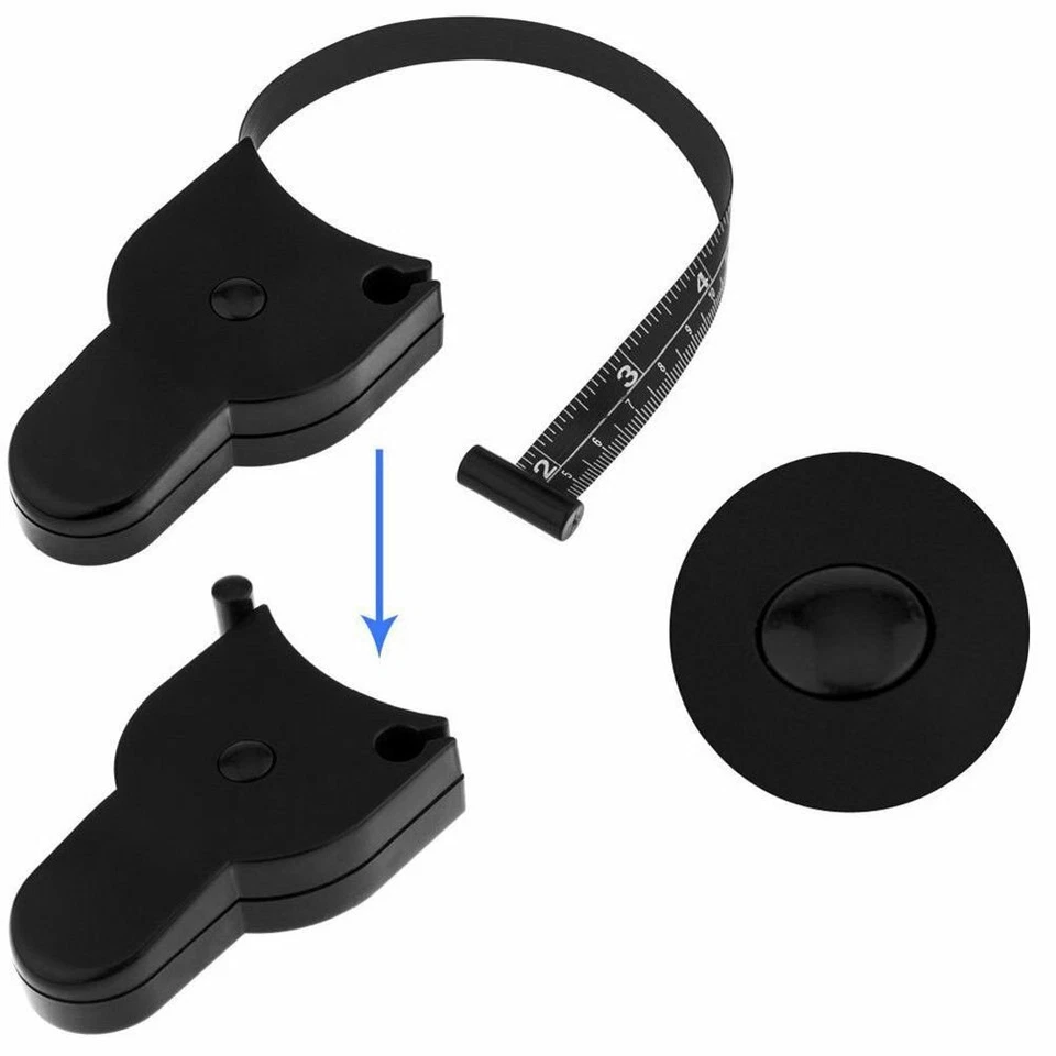 Pacote com 2 pinças de gordura corporal e conjunto de fita métrica muscular – ferramenta de perda de peso fitness - Imagem 3 de 4