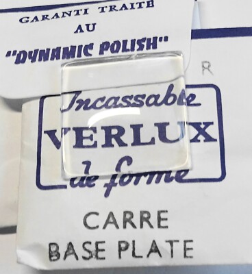 Verre De Montre Carré 22.8 Mm Base Plate Genève - Marque ROBUR, Neuf Sans Étiquette