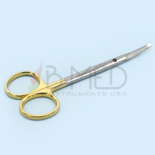 OR Grade TC Kaye Facelift Scissors Curved 5 3/4" Facial Tissue Plastic Surgery - Picture 3 of 5