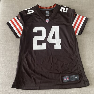 Nick Chubb #24 Cleveland Browns NIKE Football Jersey WOMENS L Large NICE!