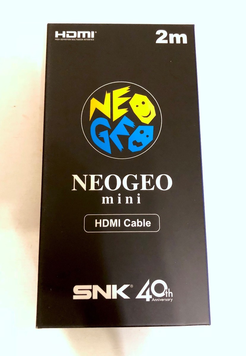 Brand New Unused SNK NEOGEO mini HDMI Cable 2M Japan International