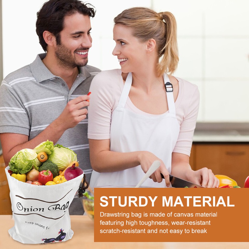 Drawstring Storage Bag Blackout Keep Fresh Home Kitchen Onion Potato
