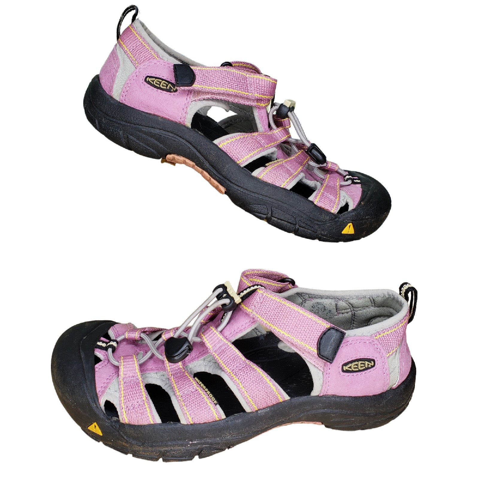 Sandali sportivi Keen Newport H2 taglia 6 rosa grigio rete trail escursioni in acqua comodi