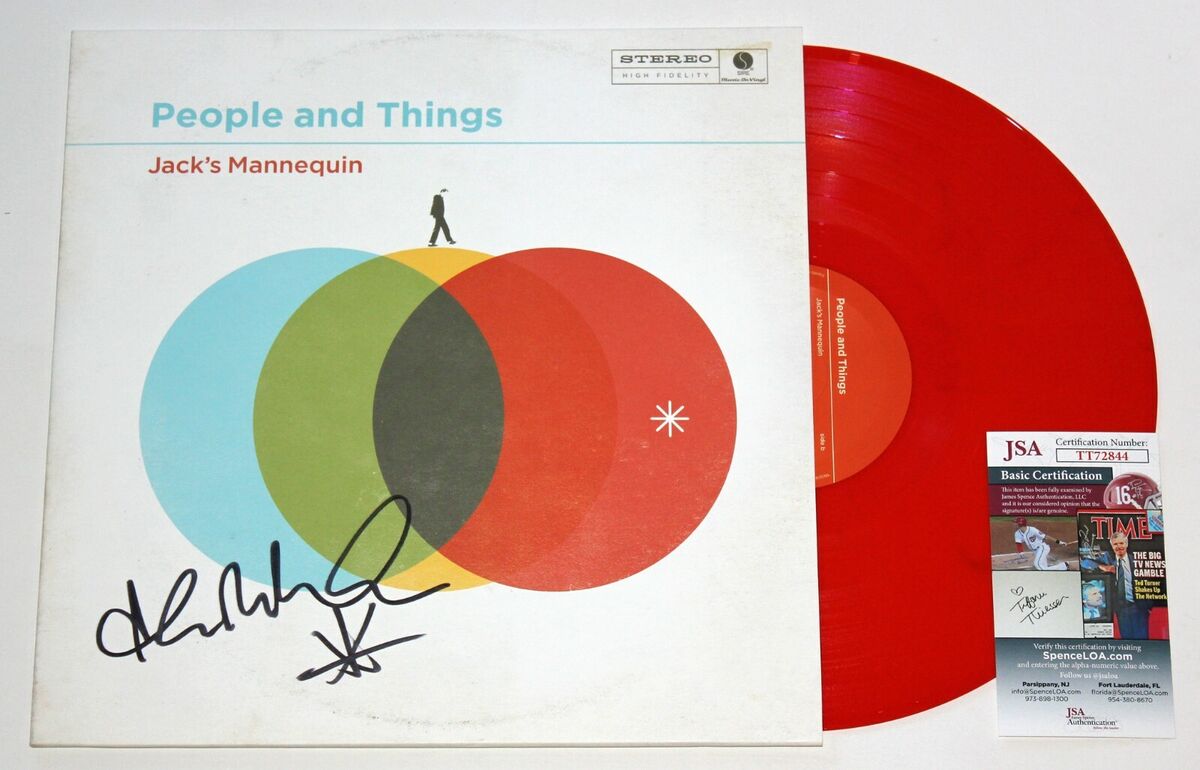ANDREW MCMAHON SIGNED JACK'S MANNEQUIN PEOPLE AND THINGS LP ANDREW MCMAHON SIGNED JACK'S MANNEQUIN PEOPLE AND THINGS LP