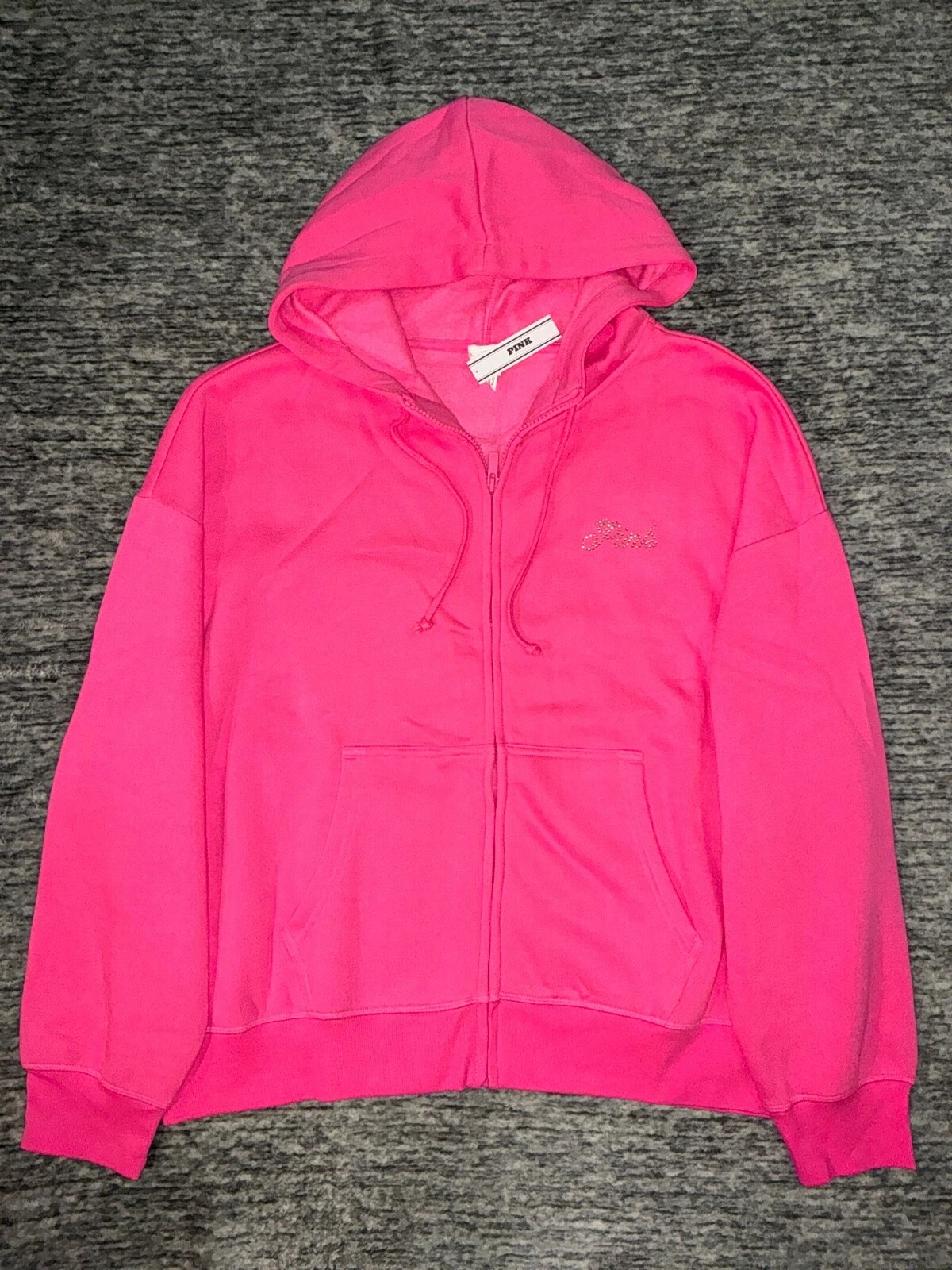 UNDERCOVER Felpa con cappuccio e zip intera Victoria's Secret rosa Bling + set pantaloni campus Carmine Rose L?