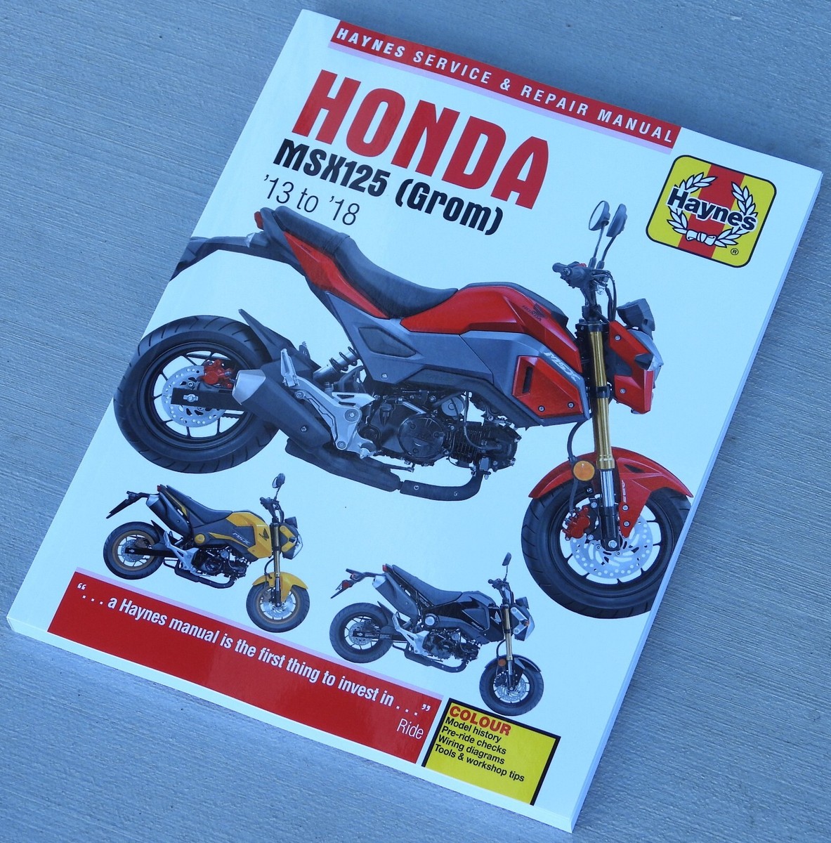 2013-2018 Honda Grom 125 HAYNES SERVICE & REPAIR MANUAL 6246 | eBay