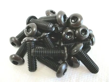 5/16-18 X 1 BUTTON HEAD SOCKET CAP SCREWS BLACK ALLOY STEEL 25 PCS