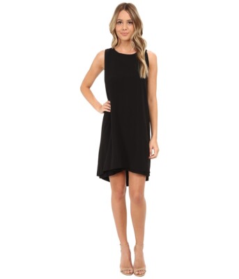 New $160 BB Dakota Women's Black Boat-Neck High-Low Shift Cocktail Dress  Size M | eBay