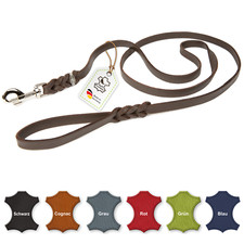 Guinzaglio per cani CopcoPet guinzaglio in pelle grassa guinzaglio in pelle guinzaglio da pista moschettone cromato