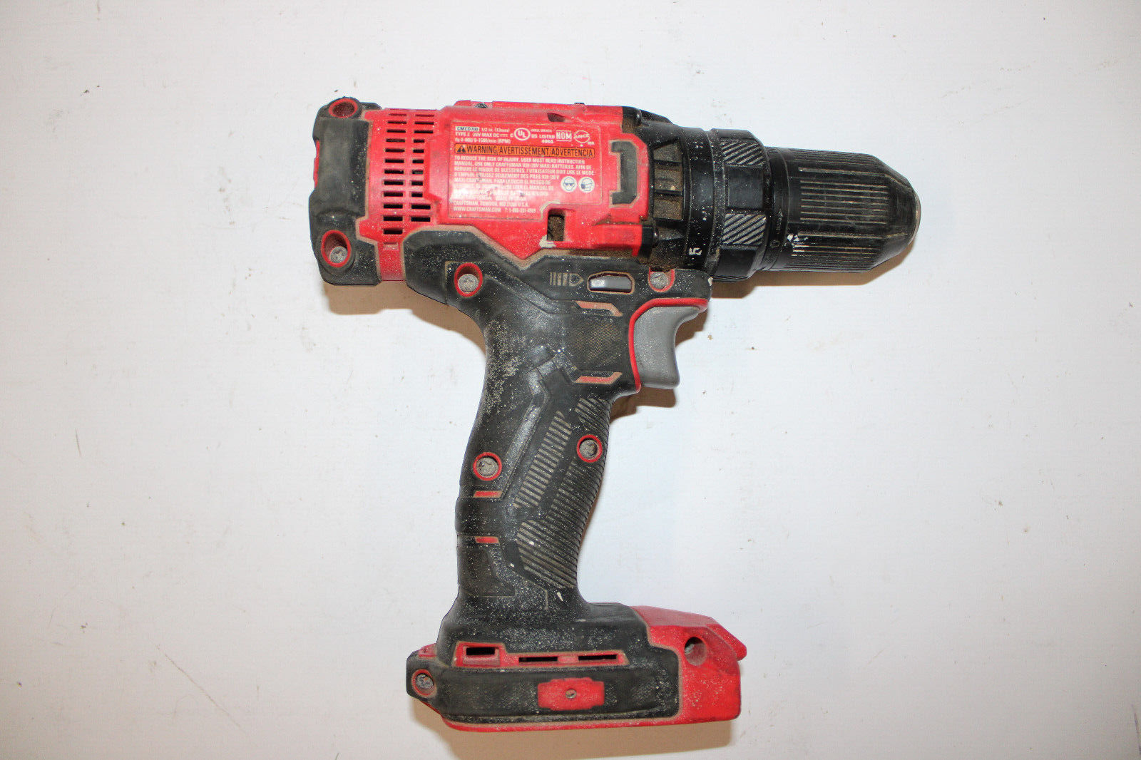 CRAFTSMAN V20 Cordless Drill/Driver, 1/2 inch, CMCD700 - (TOOL ONLY) AO1068682