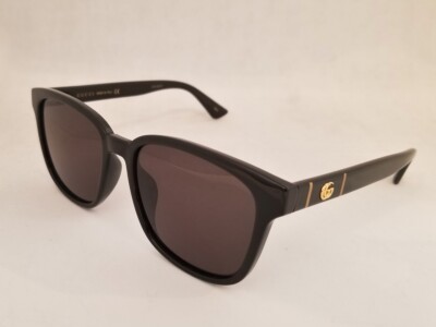 new GUCCI GG 0637SK sunglasses 001 Black 56mm UNISEX AUTHENTIC