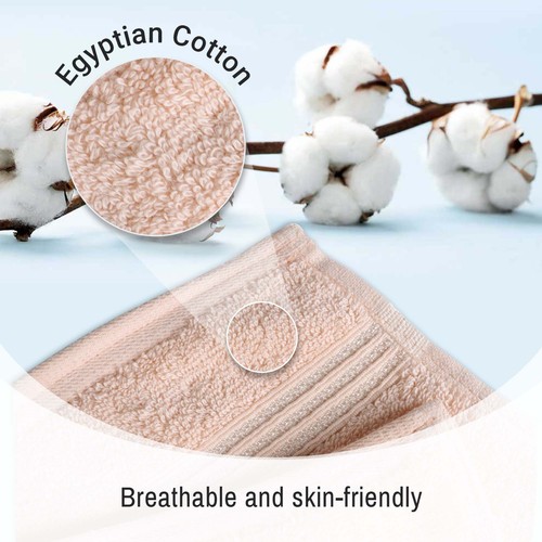 600 GSM Egyptian Cotton Highly Absorbent Solid 9-Piece Ultra Soft Towel Set - Picture 76 of 132