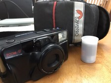 Olympus Infinity Point  Shoot Film Camera Zoom 210 AF 35mm w/LowePro Carry Case