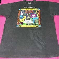 Vintage 90’s AUTHENTIC FABRIC ART Kona Hawaii Single Stitch T Shirt Made In USA