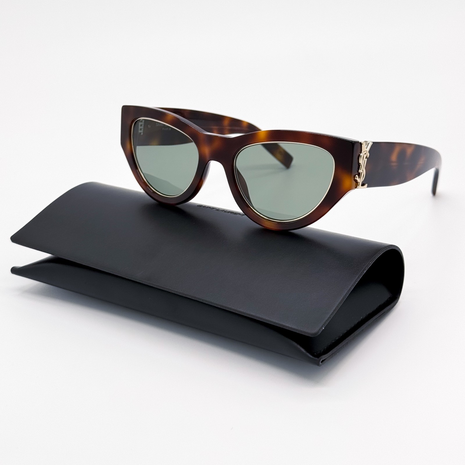 NUOVI OCCHIALI DA SOLE SAINT LAURENT SL M94 RIM 001 DONNA CAT EYE HAVANA SLM94 RIM 001