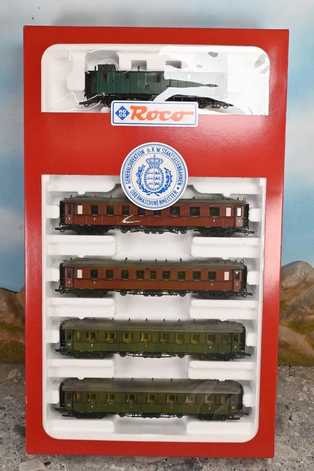 Roco 44096 H0 4-Achs Personenwagen der KWStE 5-tlg. (I043)
