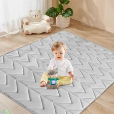 Foam Play Mat 50×50, Muslin Kids Play Mat Fits for Dripex & Suposeu... Fast