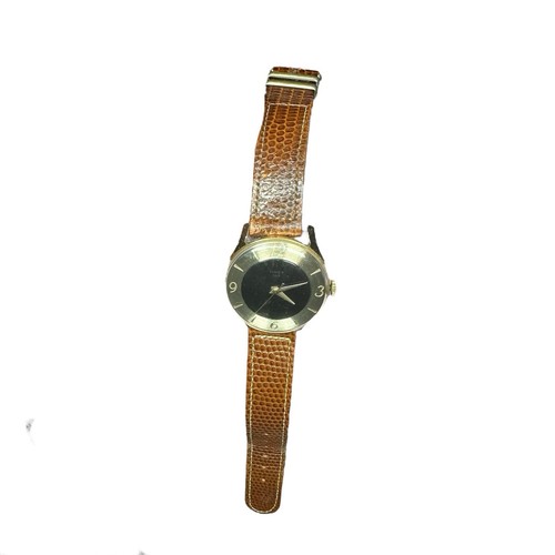 RARE Vintage Timex 100 Darwin Gold Black Watch Deco 1960 Classic Modern NOT TEST - Picture 12 of 24