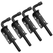 4pcs 5 inch Spring Loaded Barrel Bolt Latch Pin, Outdoor Solid Hardware Latch...