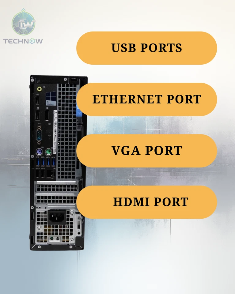 Dell Desktop PC i5, up to 32GB RAM, 4TB SSD NVMe, Windows 11 Pro, WiFi, DVDRW - Image 3 of 4