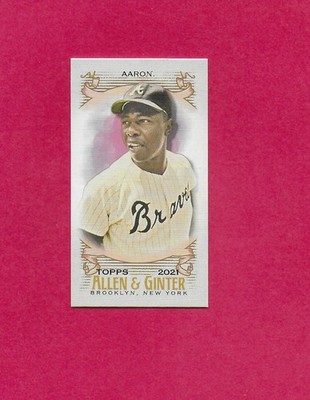 Hank Aaron Topps Allen& Ginter and Archives Inserts/Parallels - YOU PICK - NRMT