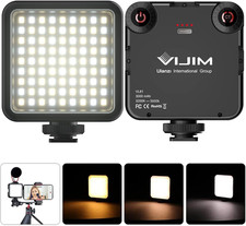Videoleuchte 81 LEDs Videolicht mit Cold Shoe Foto Licht 3200K-5600K Farbtempera