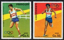 Paraguay Stamp C550, C552  - 84 Summer Olympics