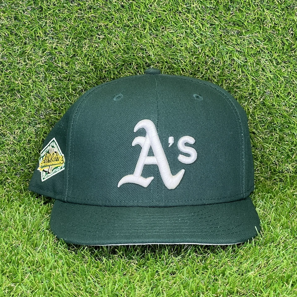 OAKLAND ATHLETICS A'S GREEN NEW ERA 59FIFTY 25TH ANNIVERSARY PATCH FITTED 7 5/8 - Image 2 of 4