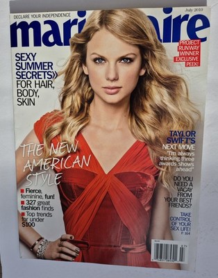 Marie Claire July 2010 Taylor Swift New American Style No Label Newsstand VG