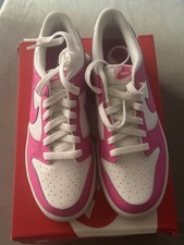 Nike Dunk Low Pink Laser Fuchsia GS, Size 5.5Y Womens 7 Brand New |FB9109-102|
