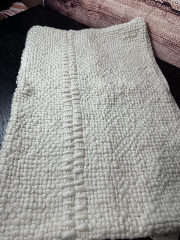 NWT Zara Home Woven Wool Pillow Sham 19.5x29.5 Cream Color