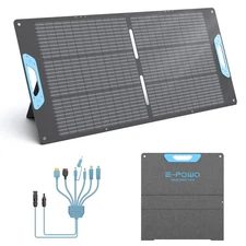 E-POWO 110w Solar Panel kit folding Solar Charger for Ecoflow Anker Powerstation