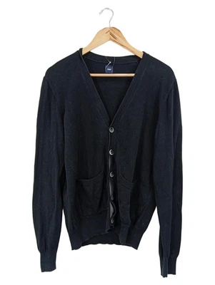 GAP Gilet Homme Noir Classique Preppy Coton Cardigan (EU 46, INT S) - Photo 1/4