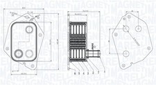 Ölkühler Motoröl MAGNETI MARELLI 350300006000 Aluminium für HYUNDAI ix20 JC i30