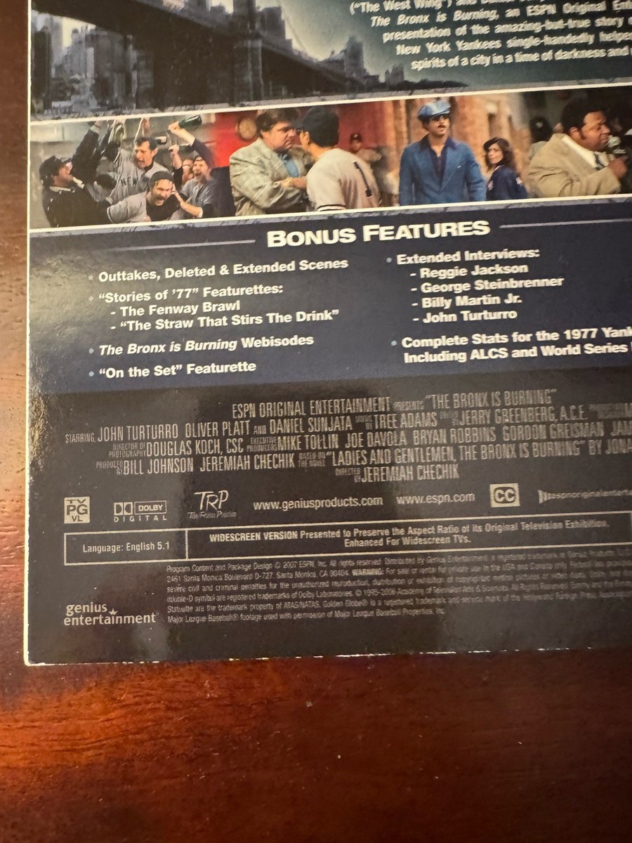 The Bronx Is Burning DVD Complete Series 3-Disc Special Edition