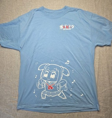 Unisex Pop Team Epic LootCrate Exvlusive Blue T-Shirt Size X-Large Cotton Tee