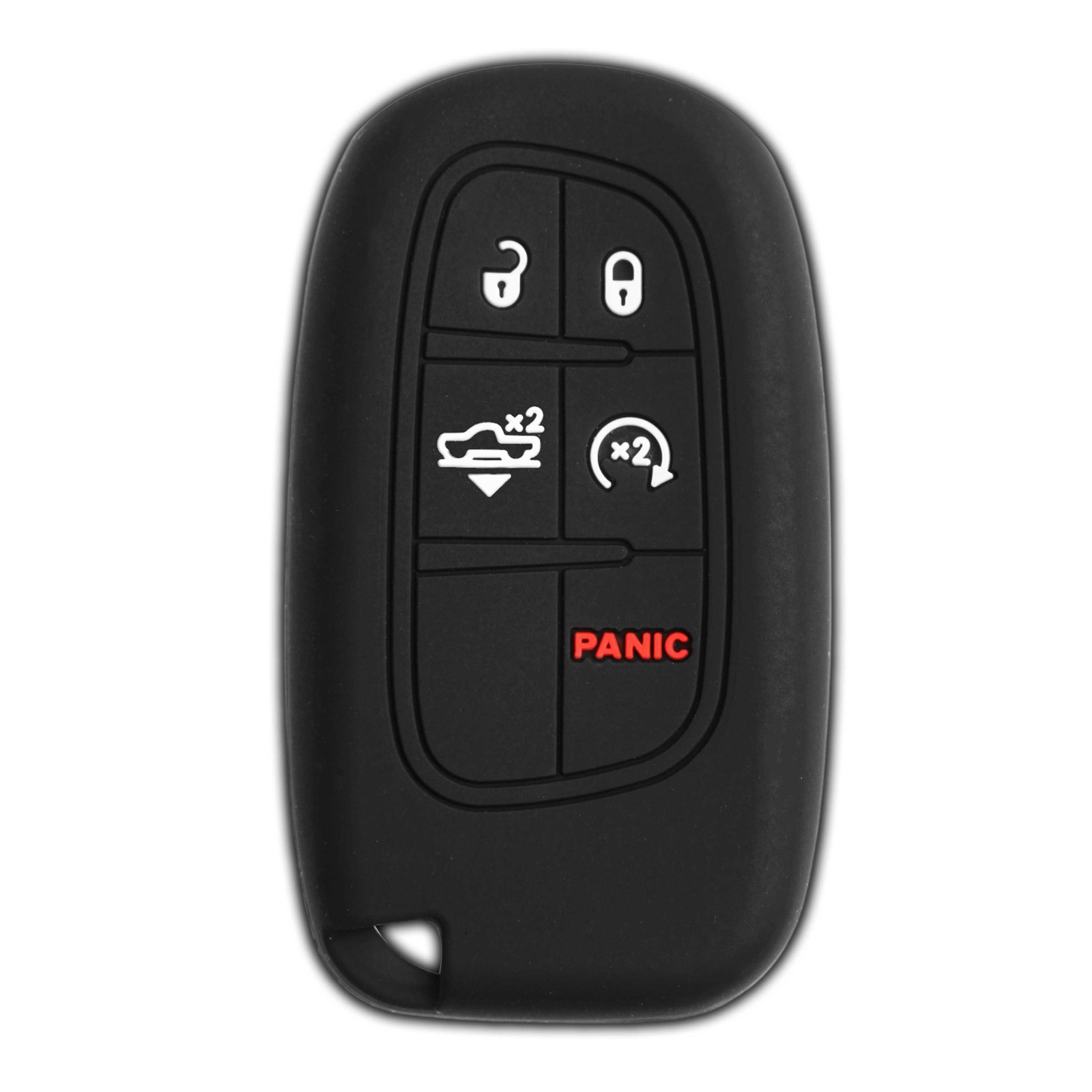 Key Fob Remote Skin Shell Case Cover for Jeep Dodge Chrysler GQ4-54T