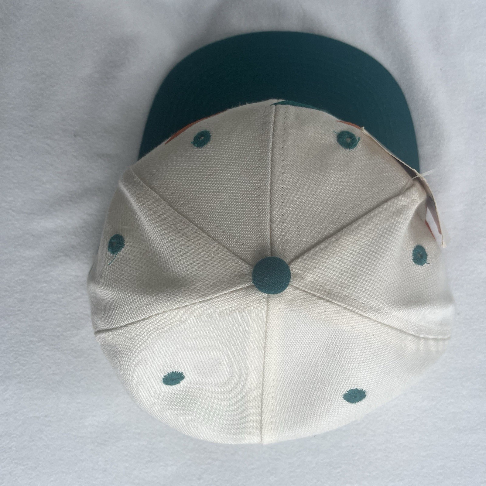 Vintage Miami Dolphins Hat Cap Snap Back Sharktooth Logo Athletic NFL